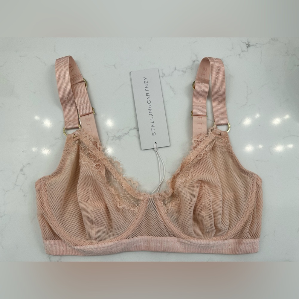 Stella McCartney Blush Mesh Bralette
